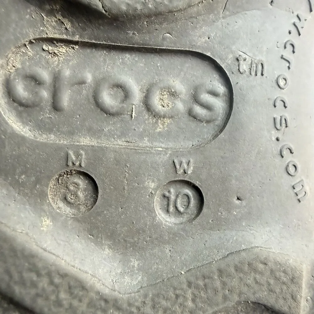 Crocs All Terrain Axle Men's 8 Brown Leather Duck Boat Lace Up Clogs Comfy Shoes